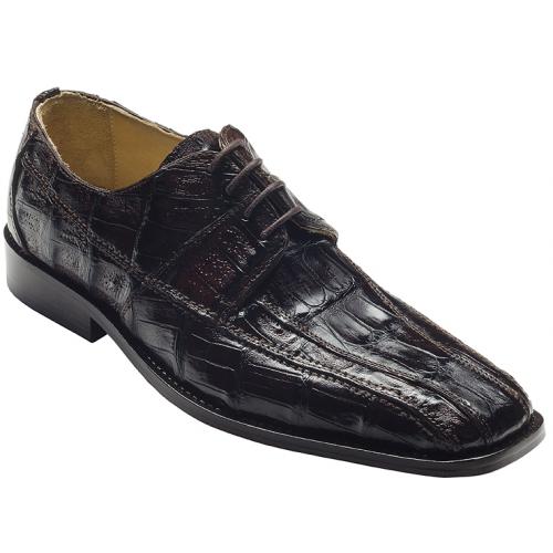 David X "Cappi II" Brown All-Over Genuine Crocodile Shoes